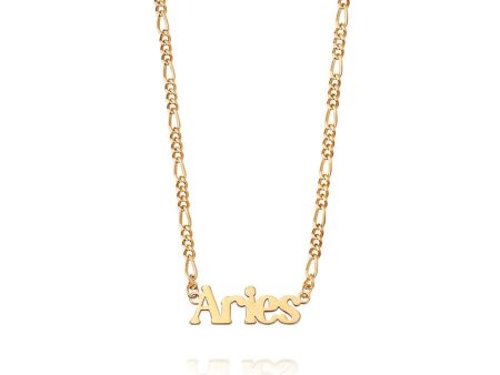 Aries Zodiac Necklace 18ct Gold Plate Online Sale