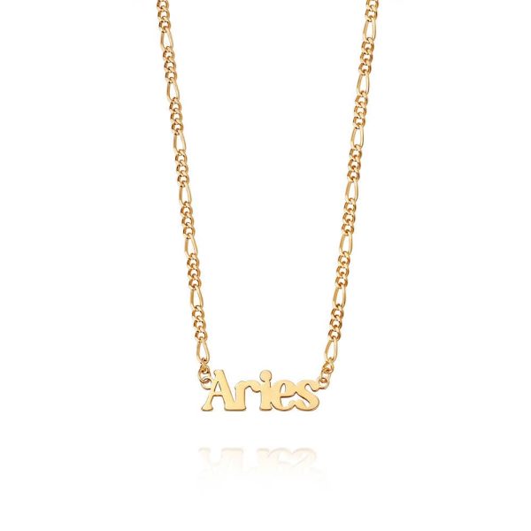 Aries Zodiac Necklace 18ct Gold Plate Online Sale