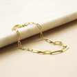 Estée Lalonde Box Chain Bracelet 18ct Gold Plate Sale