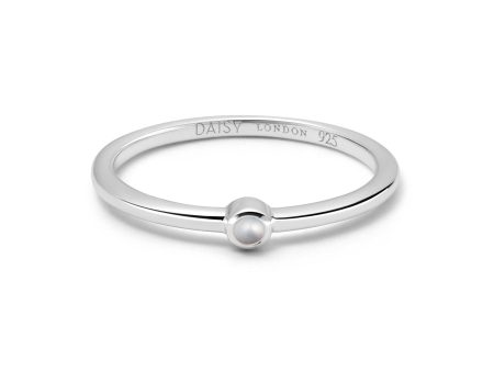 Pearl Healing Stone Ring Sterling Silver For Cheap