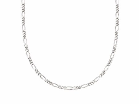 Fine Figaro Chain Necklace Sterling Silver For Discount