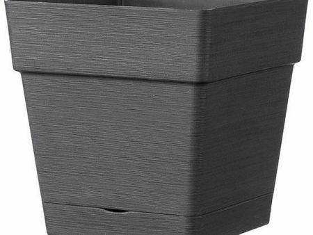 Plant pot Deroma Dark grey Ø 35 cm Fashion