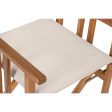 Garden chair Home ESPRIT White Brown Acacia 52 x 53 x 87 cm Sale