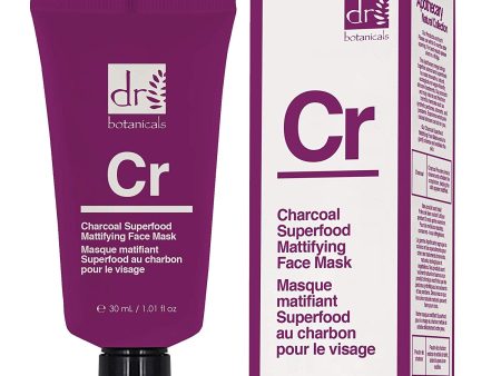 Dr Botanicals Charcoal Superfood Mattifying Face Mask 30ml Vegan Supply