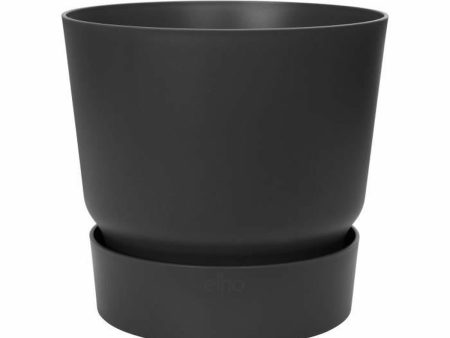 Plant pot Elho Black Plastic Circular Modern Ø 47 cm Supply