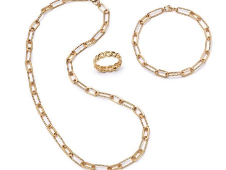 Polly Sayer Chain Look 18ct Gold Plate Fashion