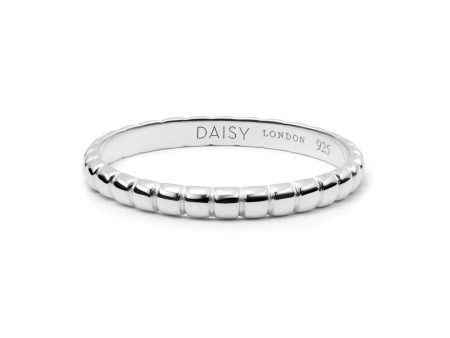 Dainty Ridged Stacking Ring Sterling Silver Supply