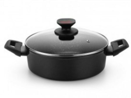 Casserole Monix TITAN ROCK Ø 28 cm Black Toughened aluminium on Sale