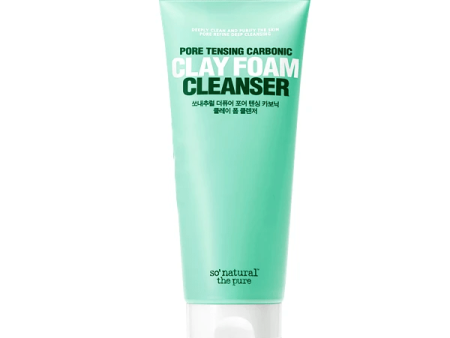 so natural Pore Tensing Carbonic Clay Foam Cleanser Online Hot Sale