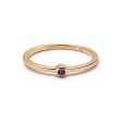 Amethyst Healing Stone Ring 18ct Gold Plate Sale