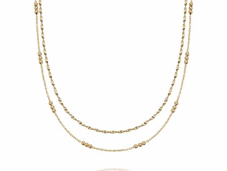 Fine Chain Layering Set 18ct Gold Plate Online