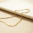 Estée Lalonde Open Box Chain Necklace 18ct Gold Plate Fashion