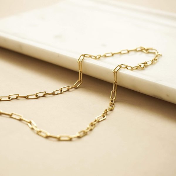 Estée Lalonde Open Box Chain Necklace 18ct Gold Plate Fashion