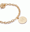 Engravable Medallion Bracelet 18ct Gold Plate Hot on Sale