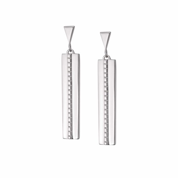 Art Deco Drop Earrings Sterling Silver For Cheap