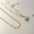 Amazonite Necklace Layering Set 18ct Gold Plate Online Hot Sale