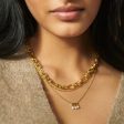 Treasures Seed Pearl Trio Necklace 18ct Gold Plate on Sale