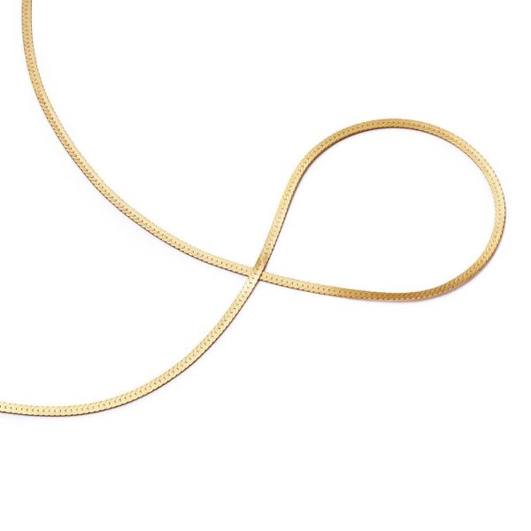 Fine Snake Chain Necklace 18ct Gold Plate Sale