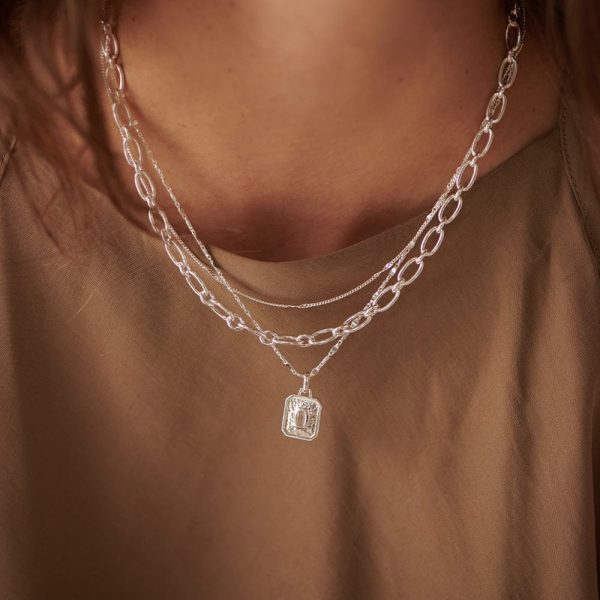 April White Topaz Birthstone Necklace Sterling Silver Online Sale