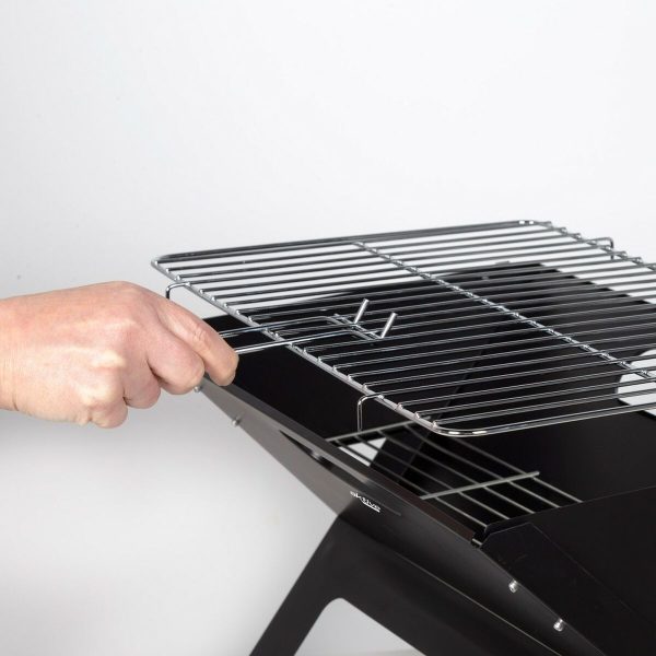 Barbecue Portable Aktive Black Steel Iron 45 x 30 x 29 cm For Sale