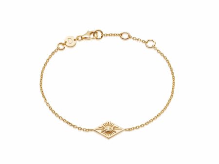 Estée Lalonde Goddess Bracelet 18Ct Gold Plate For Sale