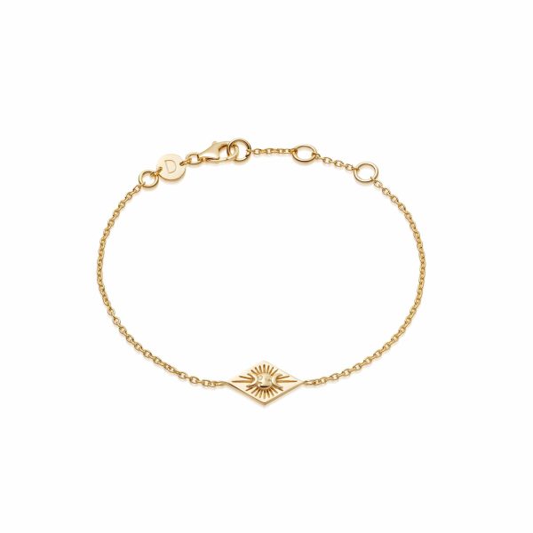 Estée Lalonde Goddess Bracelet 18Ct Gold Plate For Sale