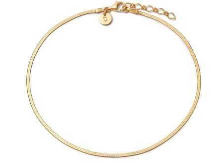 Fine Snake Chain Anklet 18ct Gold Plate Cheap