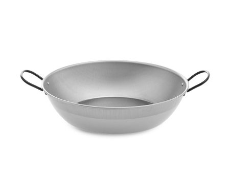 Deep Pan with Handles Vaello Polished Steel (Ø 34 cm) Online Sale