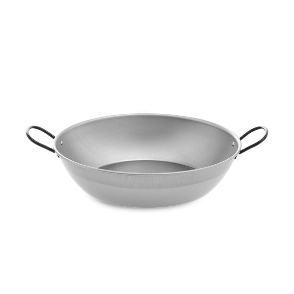 Deep Pan with Handles Vaello Polished Steel (Ø 34 cm) Online Sale