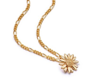 English Daisy Necklace 18ct Gold Plate Sale