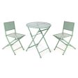 Table set with 2 chairs Green Online Hot Sale