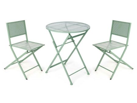 Table set with 2 chairs Green Online Hot Sale