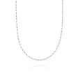 Estée Lalonde Box Link Chain Necklace Sterling Silver Fashion