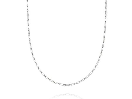 Estée Lalonde Box Link Chain Necklace Sterling Silver Fashion