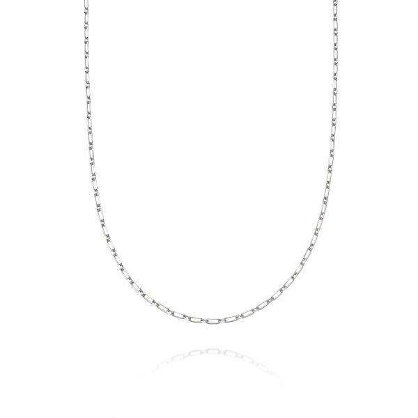 Estée Lalonde Box Link Chain Necklace Sterling Silver Fashion