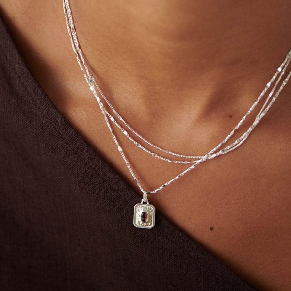 Birthstone Necklace Sterling Silver Online Sale