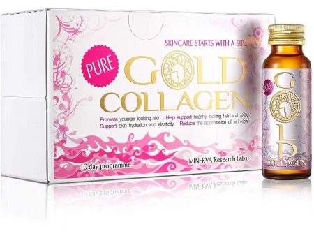 Pure Gold Collagen 10 Day Programme Food Supplement - 10 x 50ml For Sale