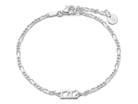 Personalised Date Bracelet Sterling Silver For Discount