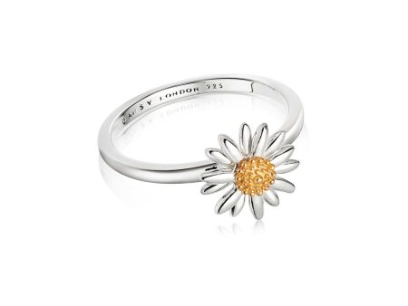 English Daisy Ring Sterling Silver Cheap