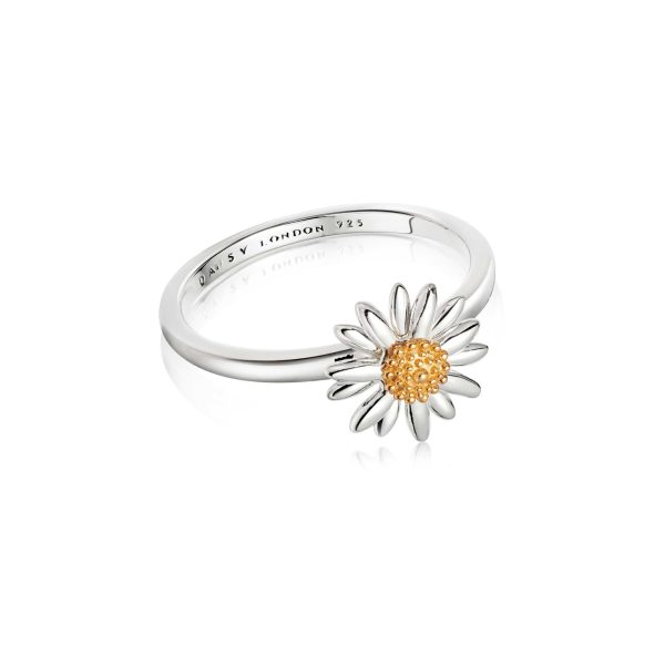 English Daisy Ring Sterling Silver Cheap