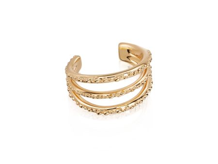 Triple Ear Cuff 18ct Gold Plate Sale