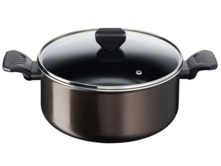 Casserole Tefal B5544602 Black Aluminium 4 Pieces Ø 24 cm Fashion