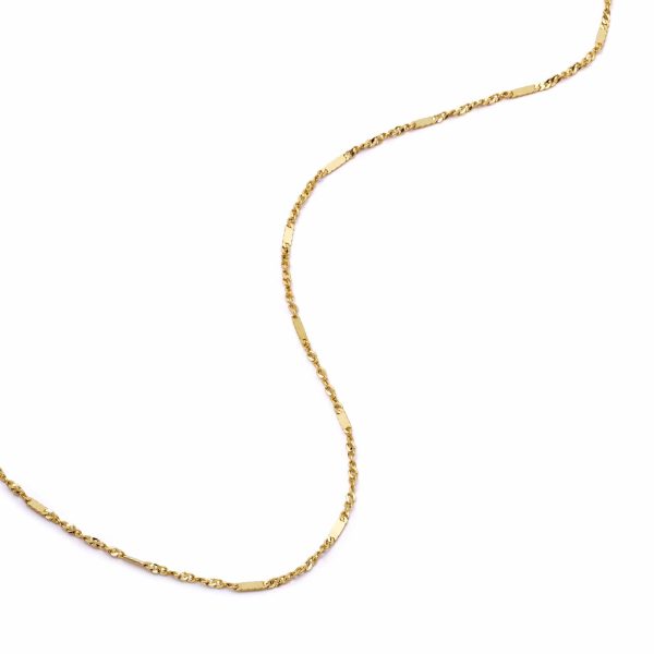 Estée Lalonde Fine Solid Gold Necklace 14ct Solid Gold Cheap