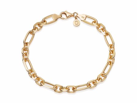 Magnus Chunky Chain Bracelet 18ct Gold Plate Discount