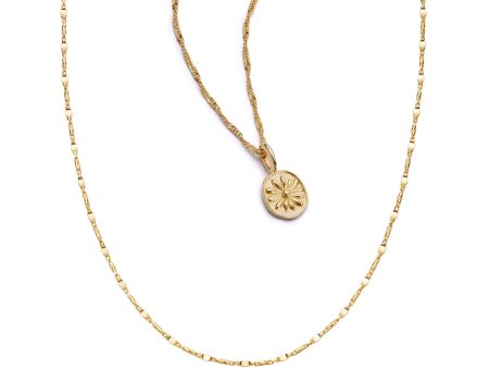 Daisy Twist Necklace Layering Set 18ct Gold Plate Online Sale