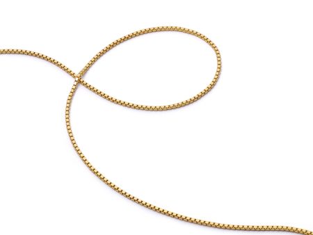 Box Layering Chain Necklace 18ct Gold Plate For Cheap