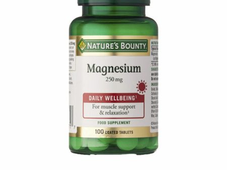 Magnesium Nature s Bounty Magnesio Magnesium 100 Units Online now