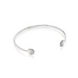 Isla Shell Cuff Bangle Sterling Silver Cheap