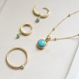 Turquoise Healing Stone Necklace 18ct Gold Plate Online Sale