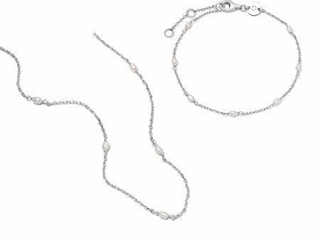 Seed Pearl Layering Set Sterling Silver Hot on Sale